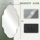 preview thumbnail 39 of 38, Irregular Accent Mirror Scalloped Wall Mirror