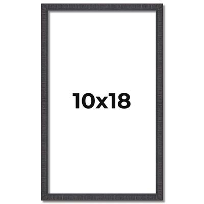 10x18 Frame Brown Solid Wood Picture Frame - Complete Modern Photo