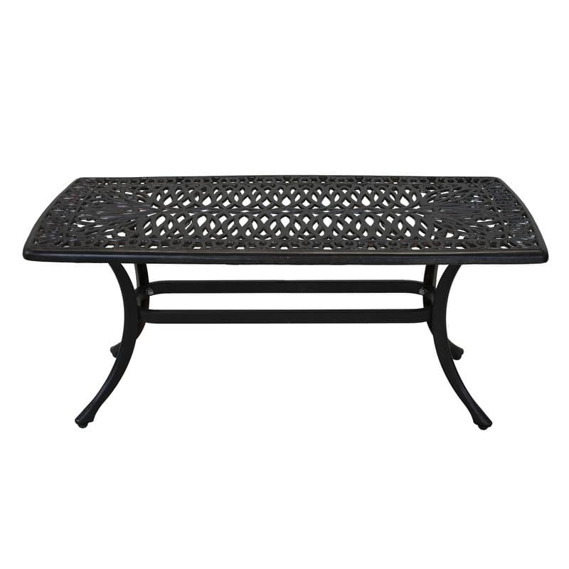 Havenside Home Saybrook Cast Rectangle Coffee Table