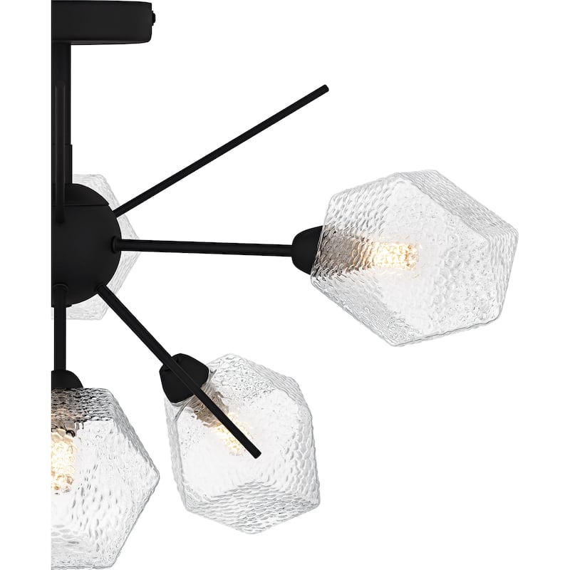 Salvador Earth Black Semi-Flush Mount