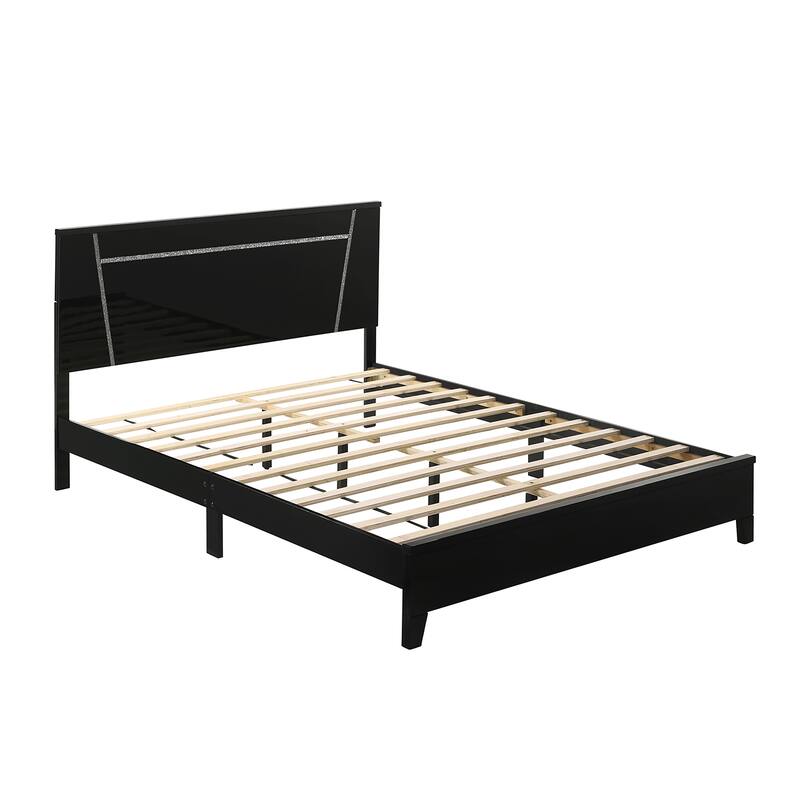Larking Contemporary Solid Wood Platform Bed by Furniture of America