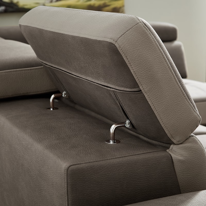 L Shaped Sectional Sofa with Pull Out Bed and Storage Compartment