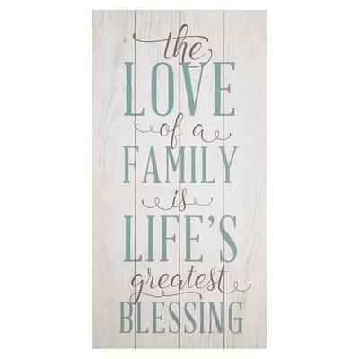 Rustic The Love of Family Wall Art - White