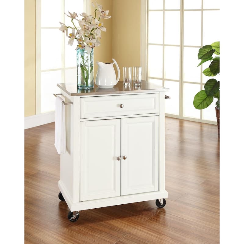 Kitchen Island Cart with Granite Top & Casters - Mobile Kitchen Storage Island - Modern Kitchen Island