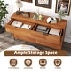 preview thumbnail 9 of 8, Gymax 6-Drawer Double Dresser w/ Interlock System Metal Support Legs