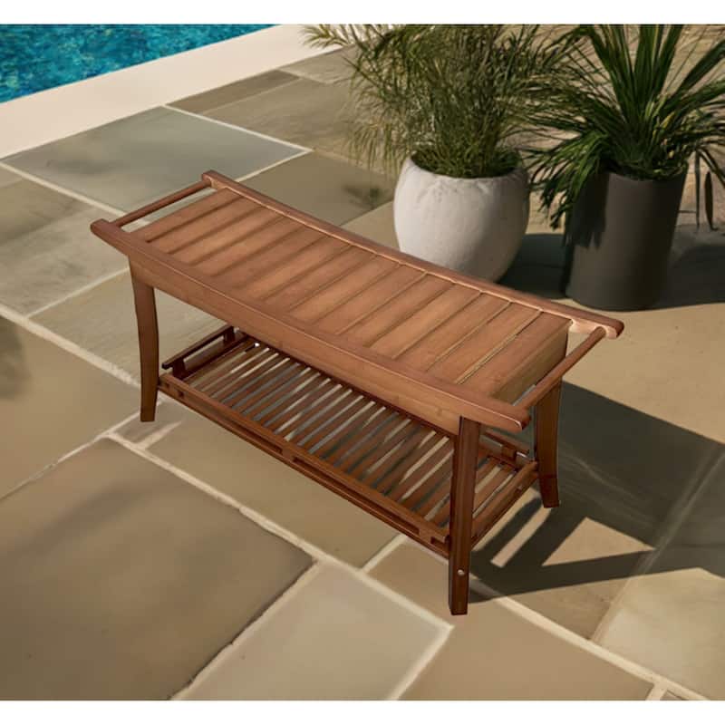 Solid Bamboo Premier 39" Spa Bench