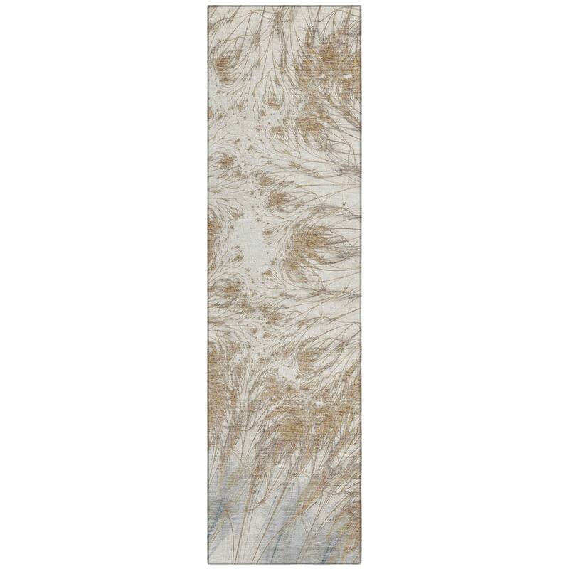 Machine Washable Indoor/ Outdoor Modern Cheraw Chantille Rug