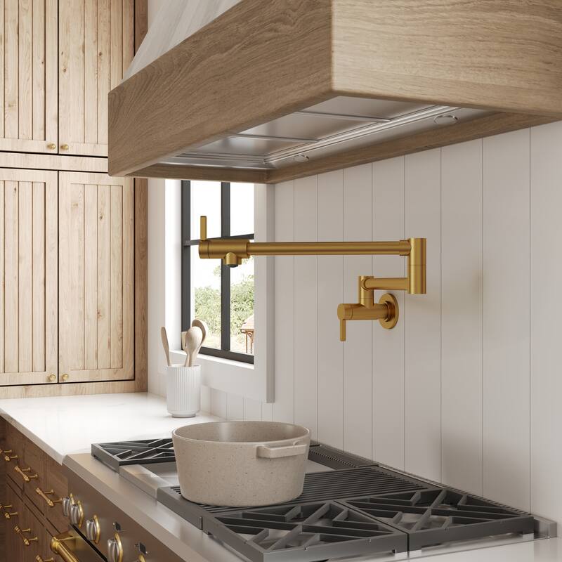 Wall Mounted Cold-Water Pot Filler,Folding Kitchen Faucet