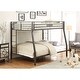 preview thumbnail 8 of 6, Black Bunk Bed Metal Full XL/Queen Bunk Bed with Protective Fence - Safe and Stylish Design