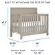 preview thumbnail 3 of 6, Evolur Lourdes 5-in-1 Crib - Porcini