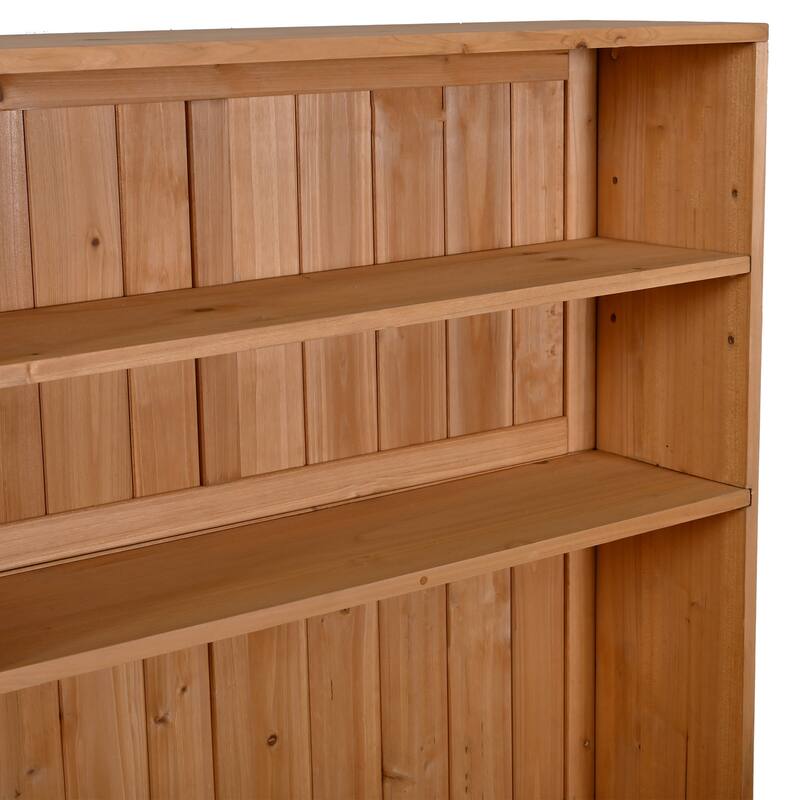 Roomfitters 65" Garden Potting Bench with Storage Hutch, Outdoor Potting Table & Prep Station, Drawer, Cabinet, Shelves