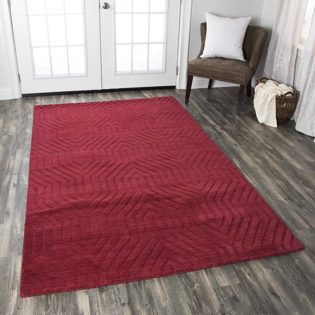 Rizzy Home Technique Collection Geometric Area Rug