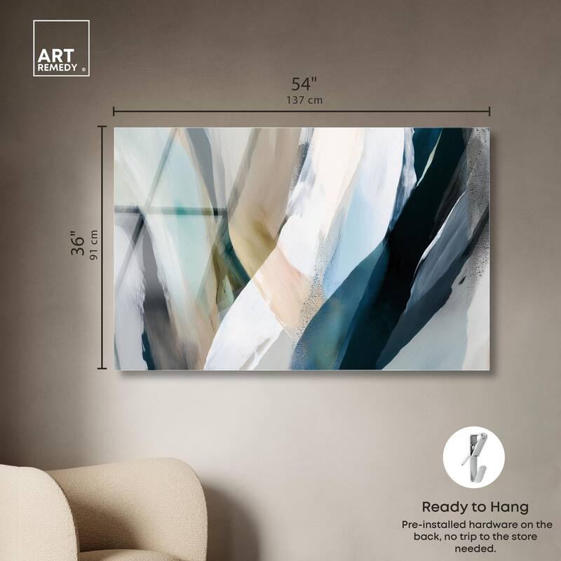 Sweeping Forms II Acrylic by Art Remedy, Ready to Hang