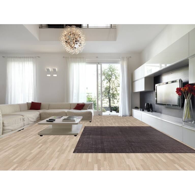 Distressed Over-Dyed Anatolian Turkish Vintage Handmade Wool Carpet - 9'2" x 12'2"