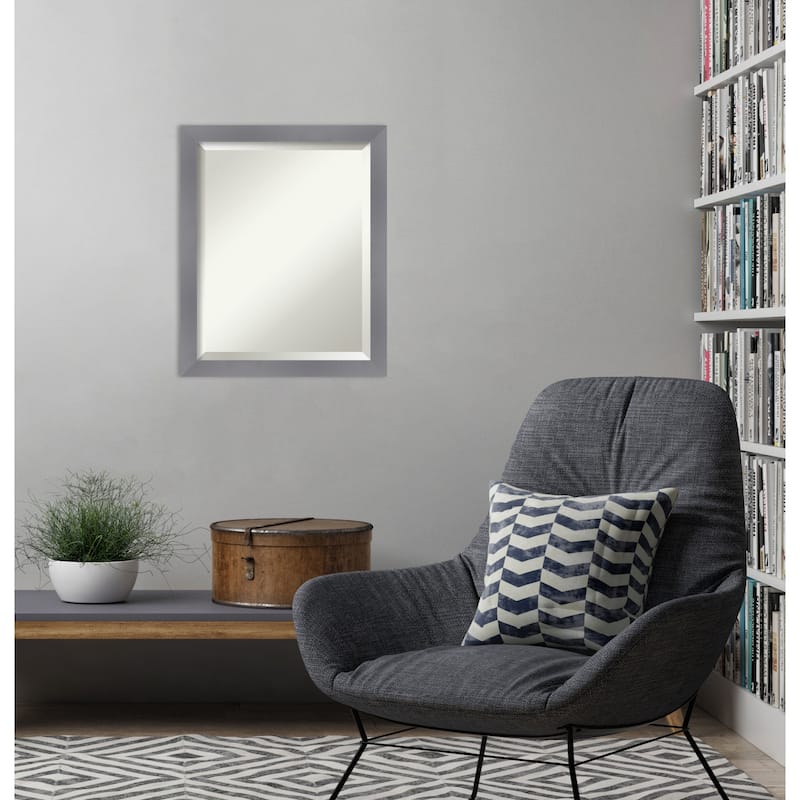 Edwin Beveled Wood Framed Wall Mirror