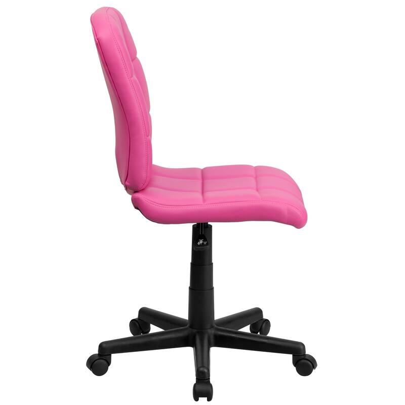 Mid-Back Quilted Vinyl Swivel Task Office Chair