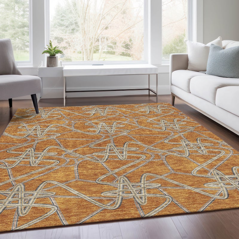 Premium Washable Super Soft Modern Maze Mayfield Rug