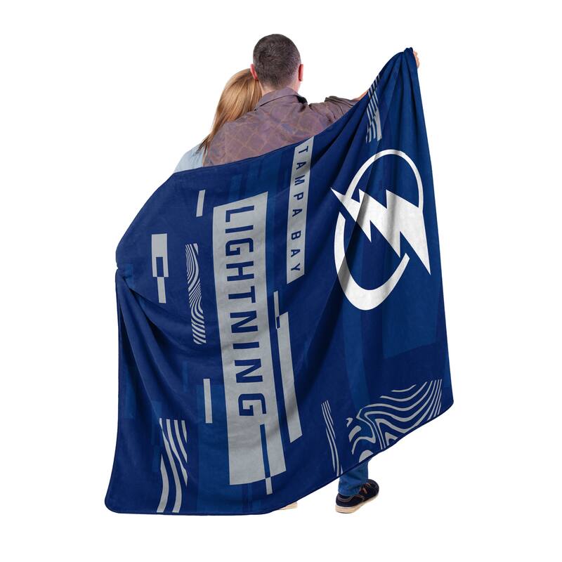 NHL Tampa Bay Lightning Digitize Raschel Throw Blanket