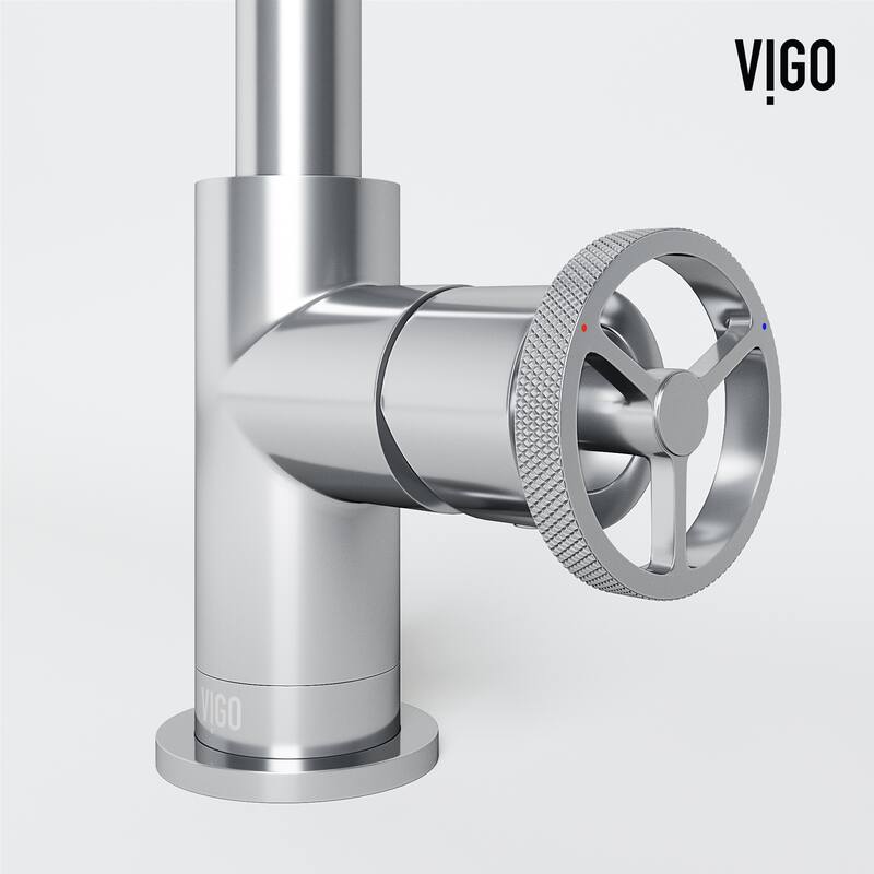 VIGO Cass 9" H Single Handle Single Hole Bathroom Faucet