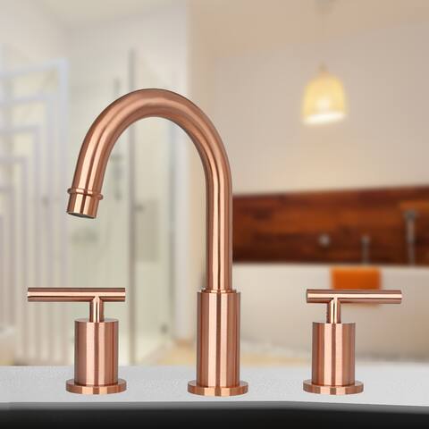 Two-Handle Copper Widespread Bathroom Sink Faucet - 8' x 10'