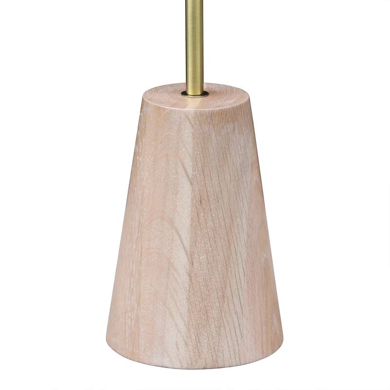 Killian 25.5" Limed Oak Table Lamp with Fabric Shade