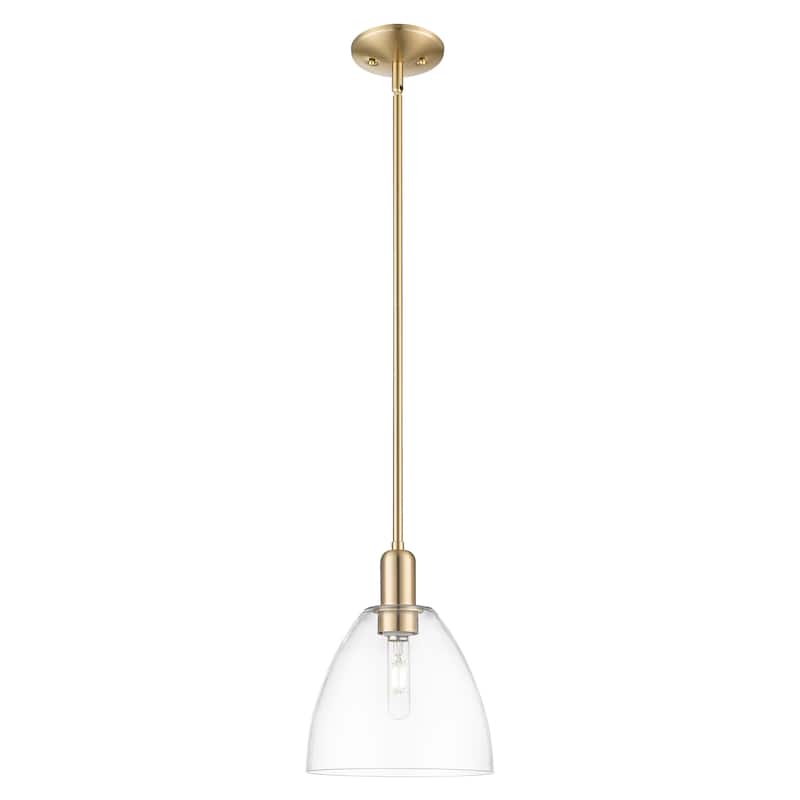 Innovations Lighting Endless Possibilities Arcadia - Bristol - 1 Light 9" Stem Hung Mini Pendant - Clear/Champagne Bronze