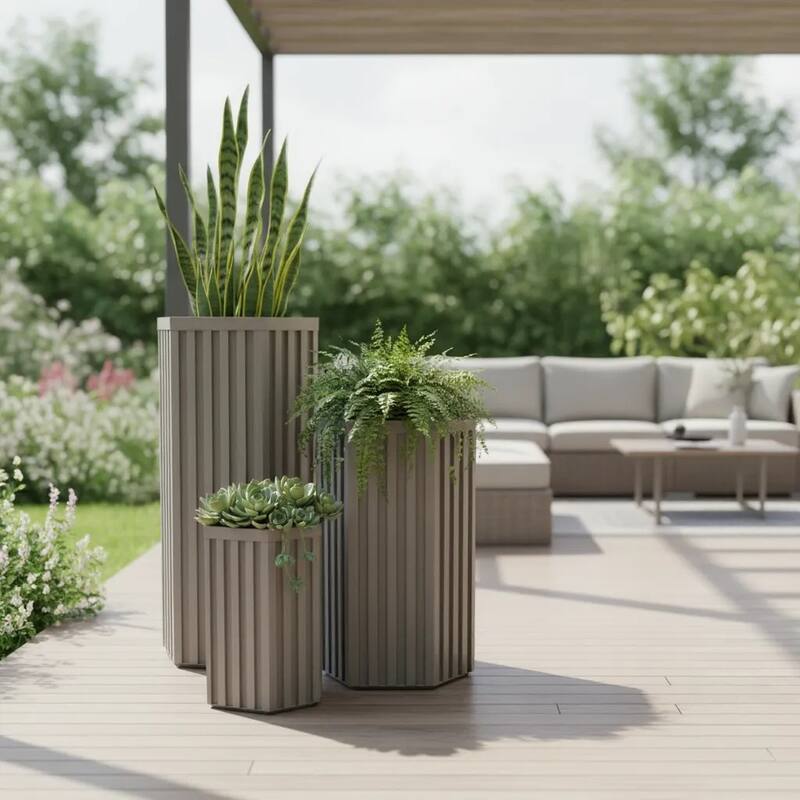 Hexagon Column Planter