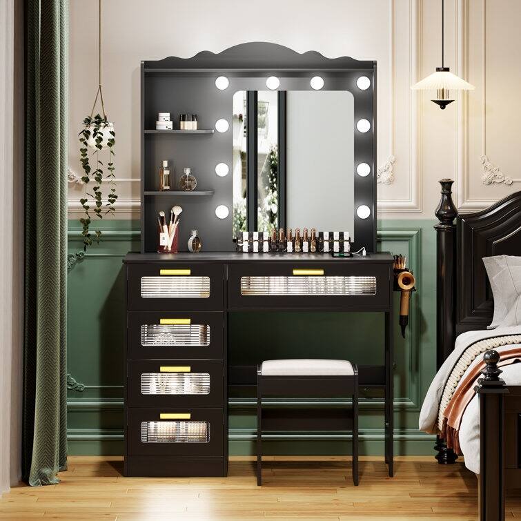 Makeup Vanity with 3 Lighting Colors