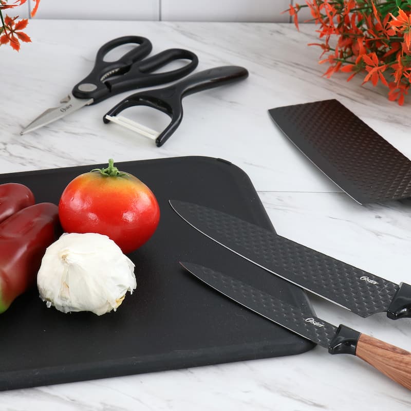 Oster Gunderson 6 Piece Black Stainless Steel Cutlery Set