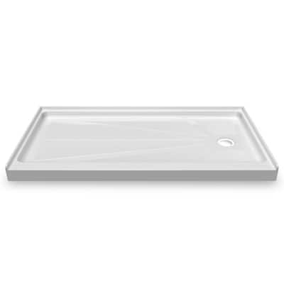 i-Homare 32" X 60" Right Drain Single Threshold Rectangular Shower Base