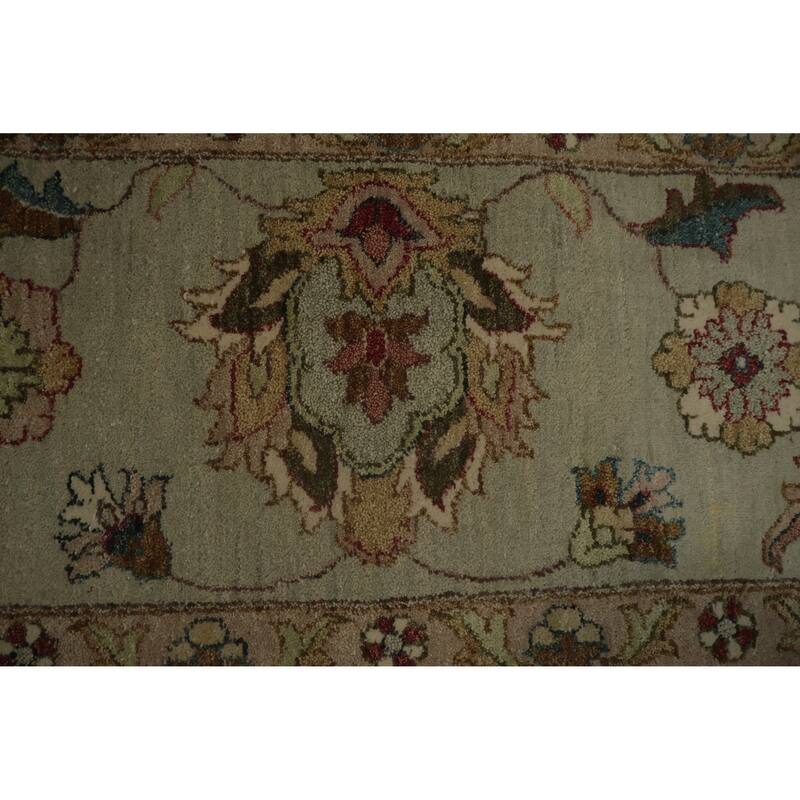 Hand Knotted Oriental 100% Wool Carpet Traditional All-Over Beige & Ivories Peshawar Area Rug - 13' 11'' X 9' 11''