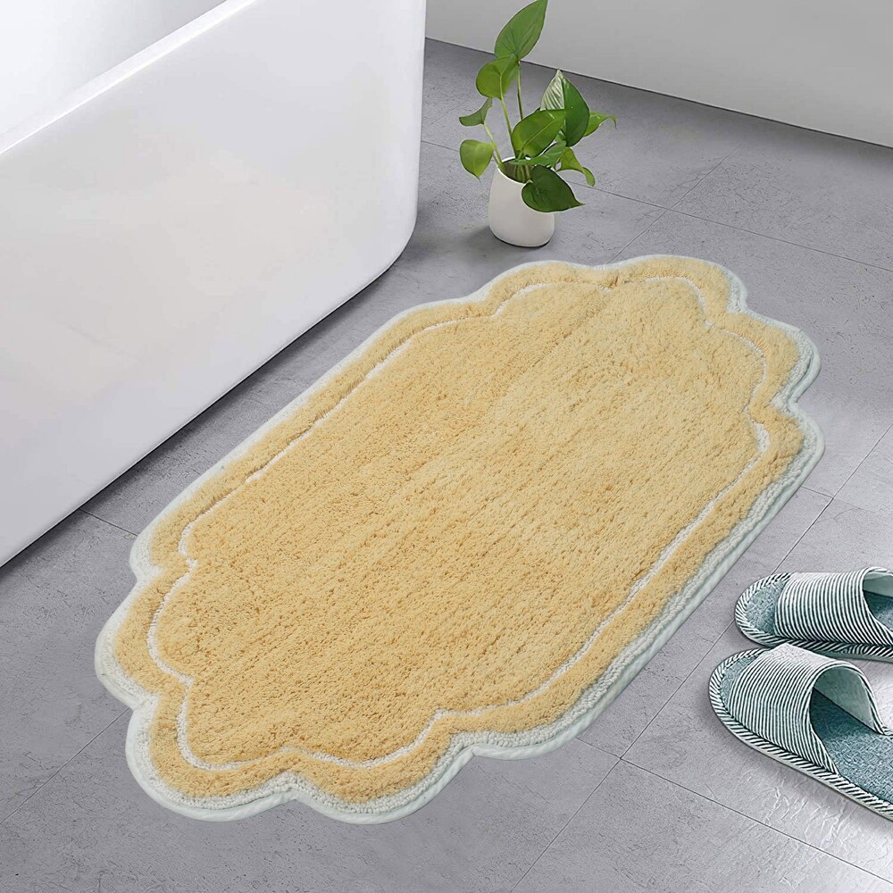 Yellow bath new arrivals rugs