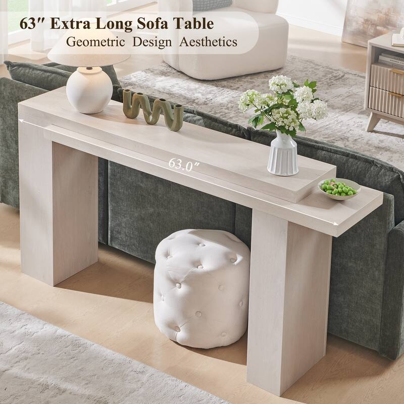 Modern Entryway Table, Wood Sofa Table Behind The Couch, Narrow Table