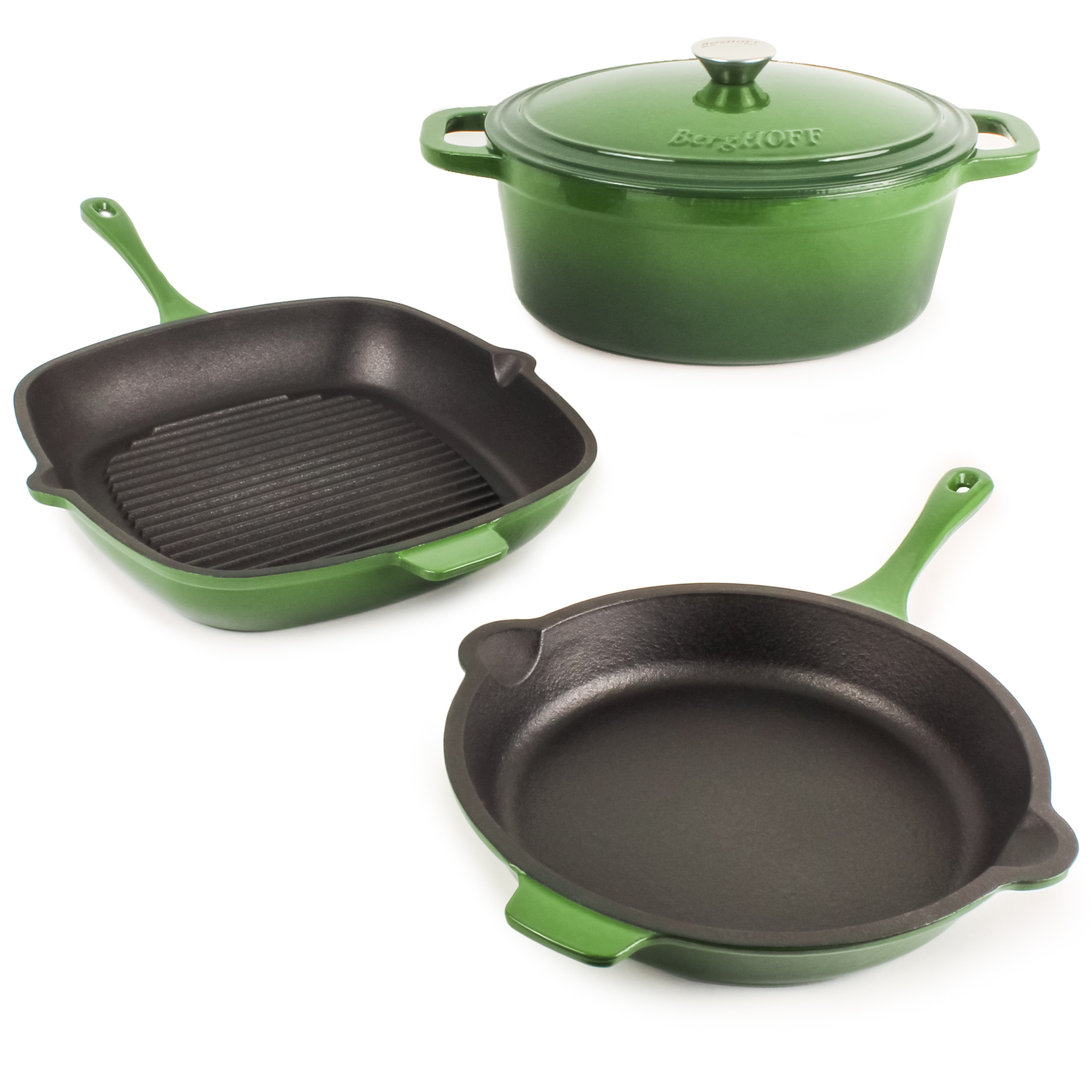 Neo 4pc Cast Iron Set 5 & 8 Qt. Cov Dutch Ovens Green - On Sale - Bed Bath  & Beyond - 37571431