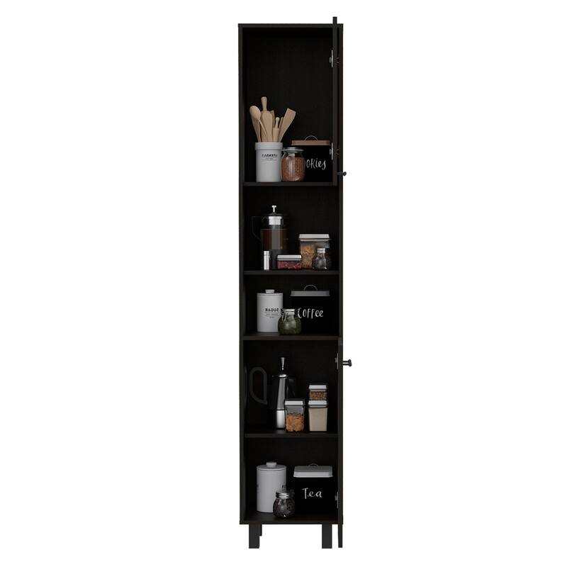 Hobart Pantry, Three Interior Shelves, Two Shelves, Two Cabinets