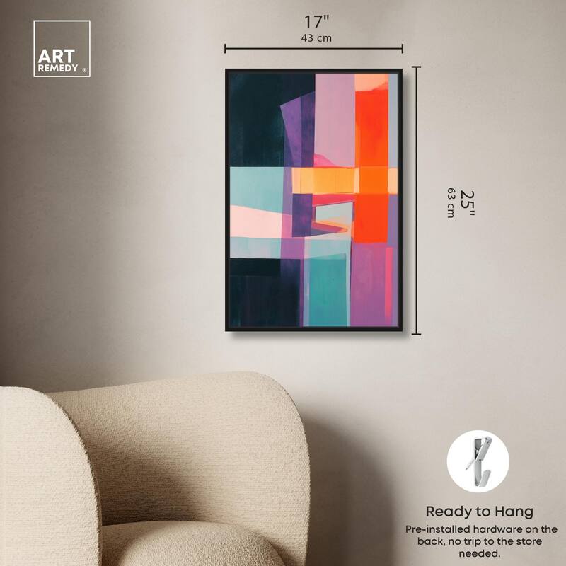 Color Blocks II Canvas by Art Remedy