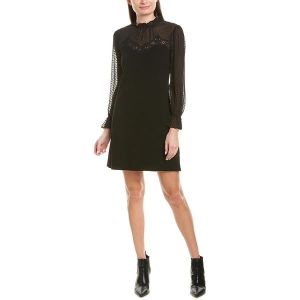 rebecca taylor black lace dress