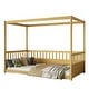 preview thumbnail 5 of 13, Twin Canopy Floor Bed with 21.45" Rails, Curtain Ready
