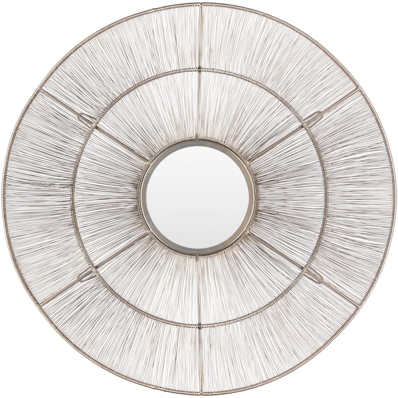 Noor Modern Sunburst Mirror - 36"H x 36"W x 1.5"D