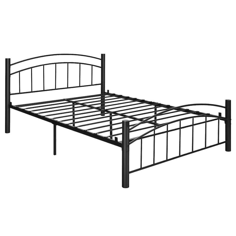 Costway Twin/Full/Queen Size Metal Bed Frame Platform Mattress - Full