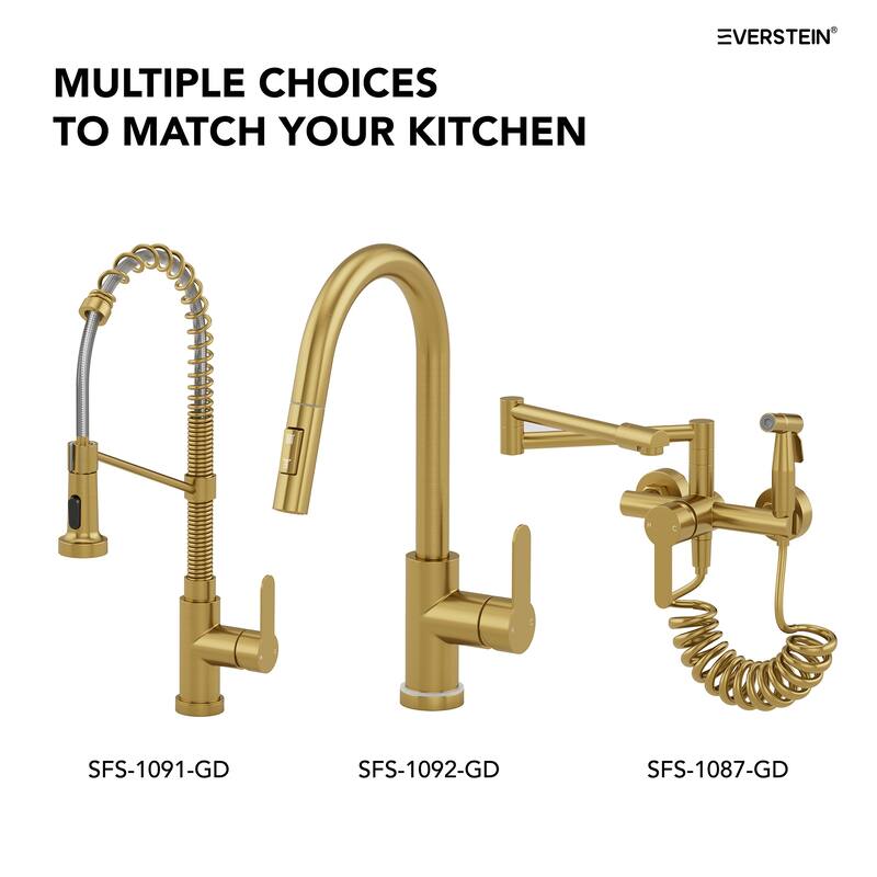 Kitchen Faucets with Pull Down Sprayer LED Single Handle High Arc Pull Out Kitchen Faucet Kitchen Sink Faucet