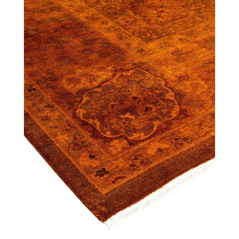 Vibrance, One-of-a-Kind Handmade Area Rug - Brown, 9' 4" x 12' 4" - 9' 4" x 12' 4"