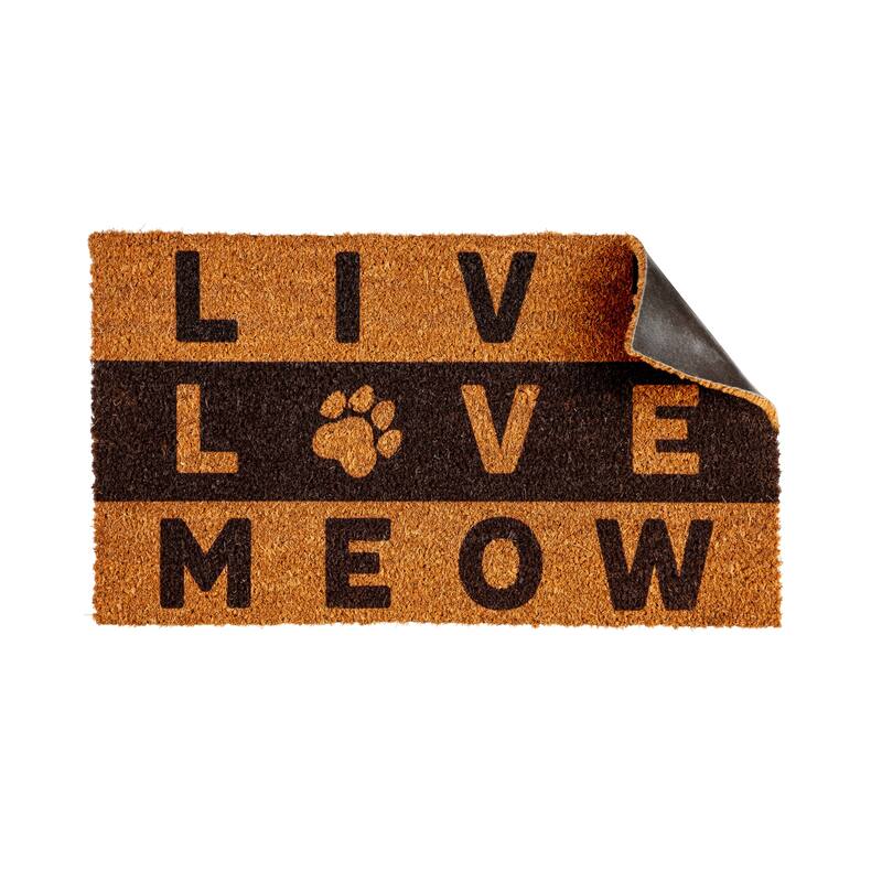 Live Love Meow Coir Mat