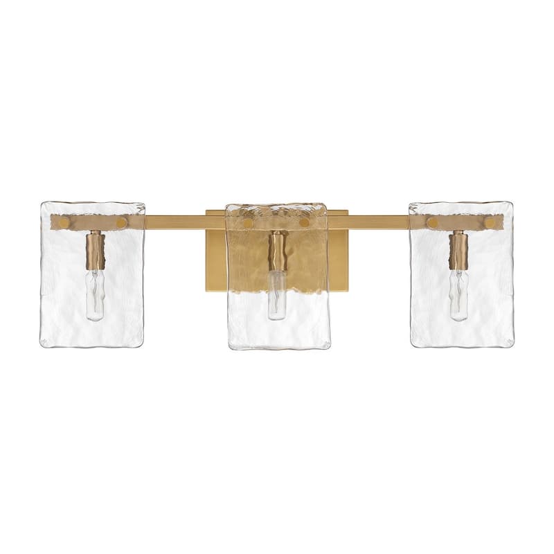Genry 3-Light Bathroom Vanity Light - Warm Brass
