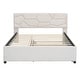 preview thumbnail 16 of 21, Comfortable Upholstered Platform Bed with Stylish Headboard and Extra Trundle