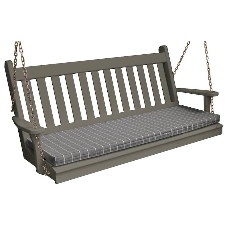 Pine 5' Traditional English Swing - Olive Gray