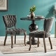 preview thumbnail 1 of 53, Christopher Knight Home-Bates Tufted Grey Fabric Dining Chairs (Set of 2)