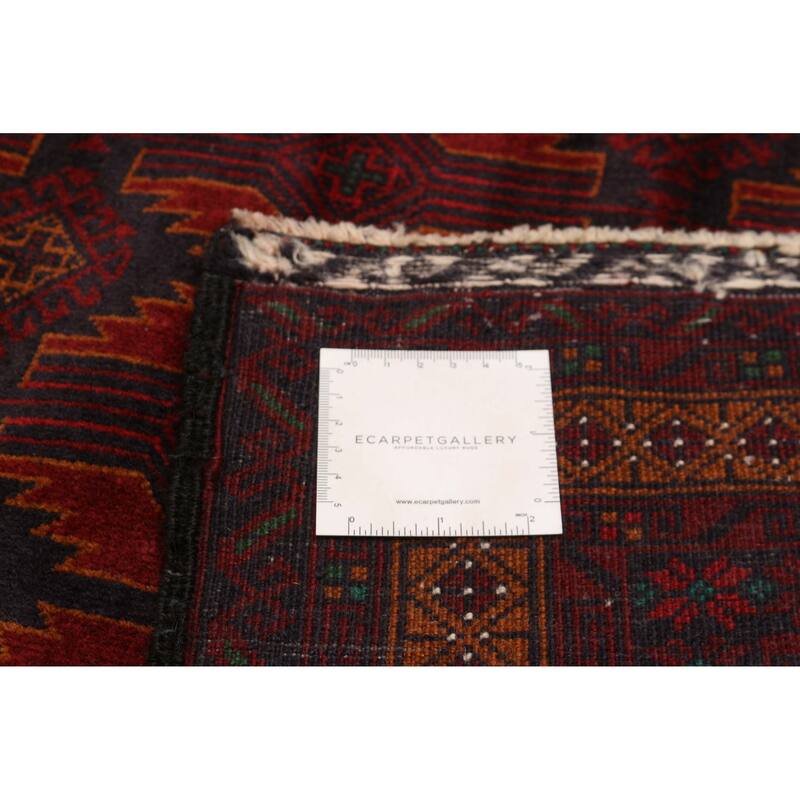 Teimani Red Rug 3'11" x 6'4" - 3'11 x 6'4