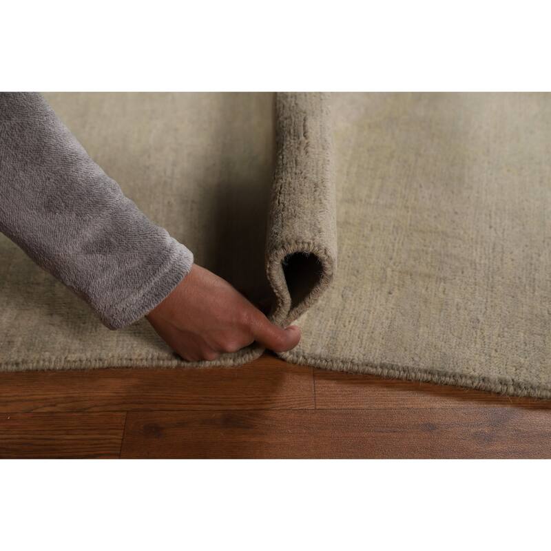 Modern Gabbeh Accent Rug Handmade Wool Carpet - 4'0"x 5'9"