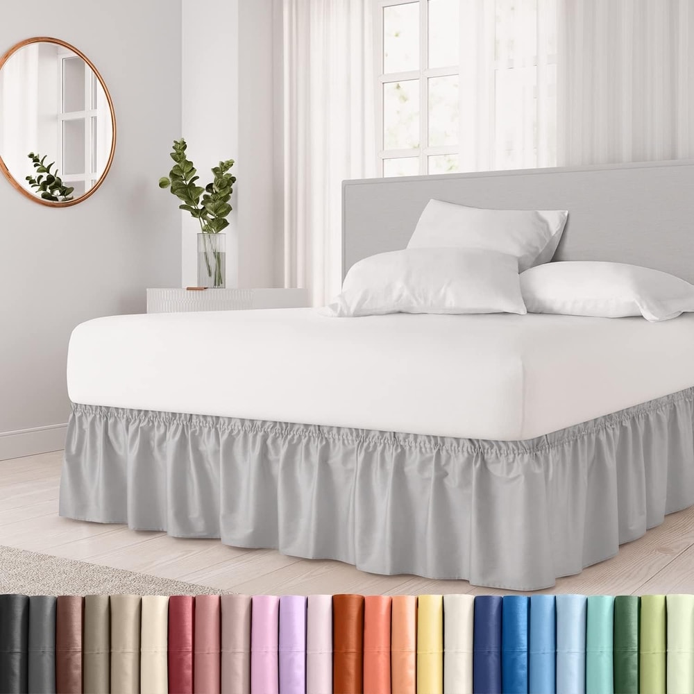 Grey Bed Skirts Bed Bath Beyond